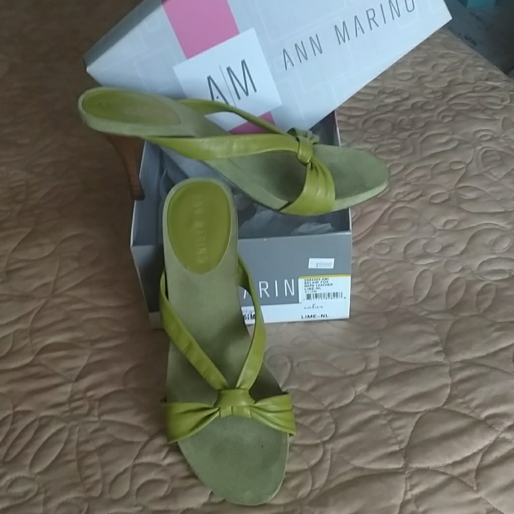 Sandals Ann Marino leather sz 6.5